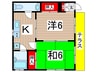 ゴ－ルデンハイツＢ棟 2Kの間取り