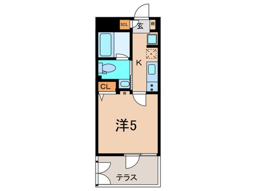 間取図 グランデュオ若林Ⅵ