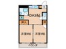 第２関口マンション 2DKの間取り