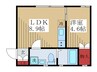 アート・フル永福 1LDKの間取り