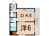 シャト－大岡山 1DKの間取り