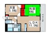 コーポピオーネⅡ 2LDKの間取り