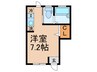 コンフォートひばりヶ丘 1Rの間取り