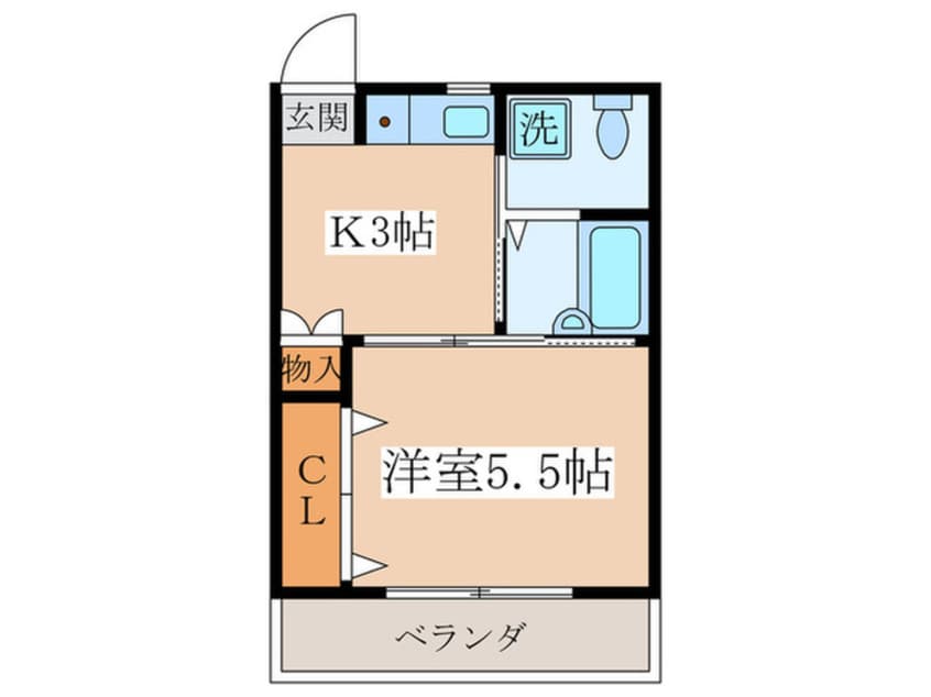 間取図 ひかりコーポ