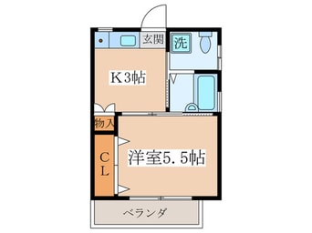 間取図 ひかりコーポ