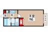 Villa黒砂 1Kの間取り