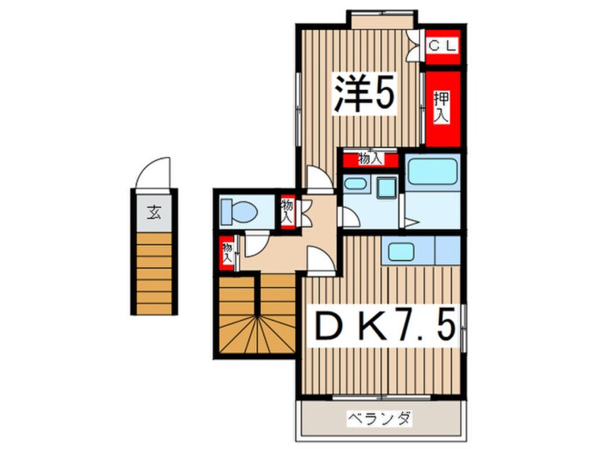 間取図 コーポ清水