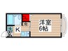 デルタ五反野 1Kの間取り