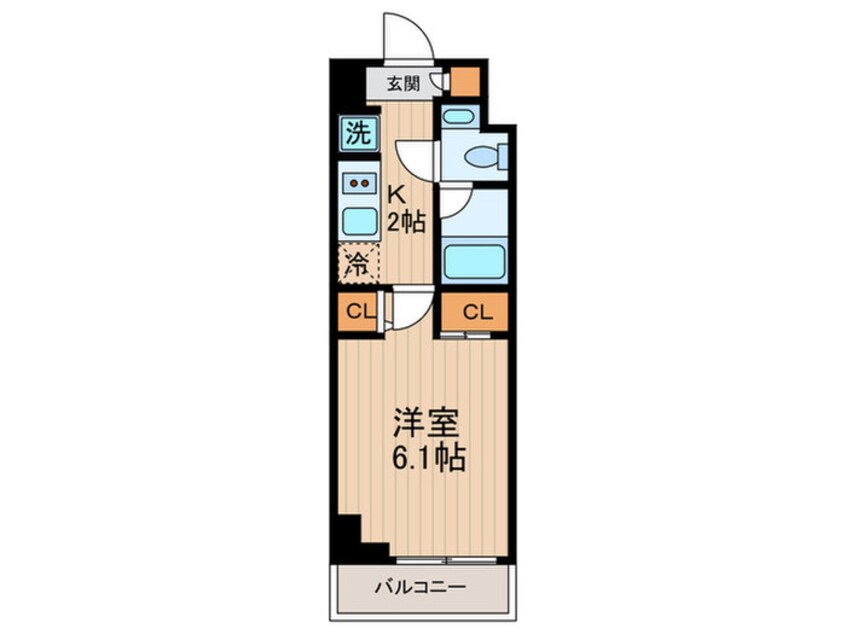 間取図 クレヴィアリグゼ南品川