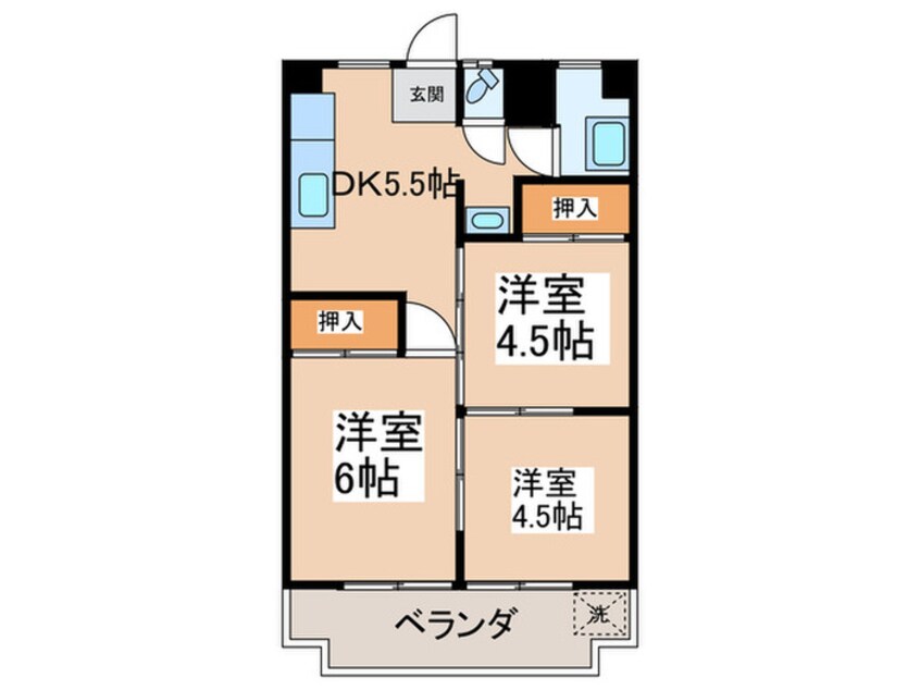 間取図 パティオ仲町