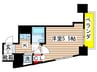 ライオンズマンション千葉東 1Kの間取り