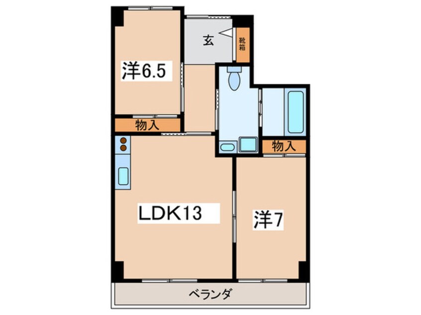 間取図 パノラマハイツ第２