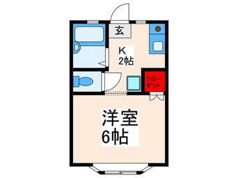 間取図 カサディ江戸川Ｎｏ｡３