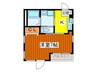 カ－サ東十条５１６ 1Kの間取り