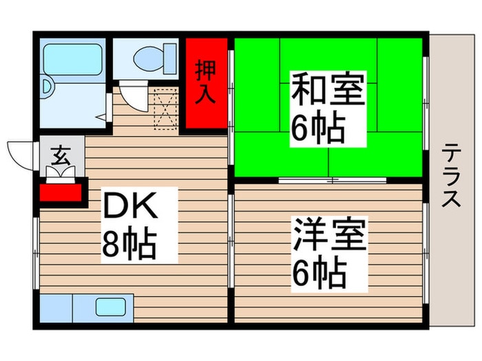 間取り図 ウォーターパーク塚本Ｂ－Ⅱ