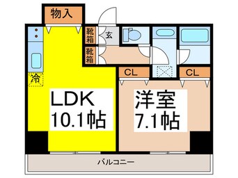 間取図 ＷＡＶＥ千束