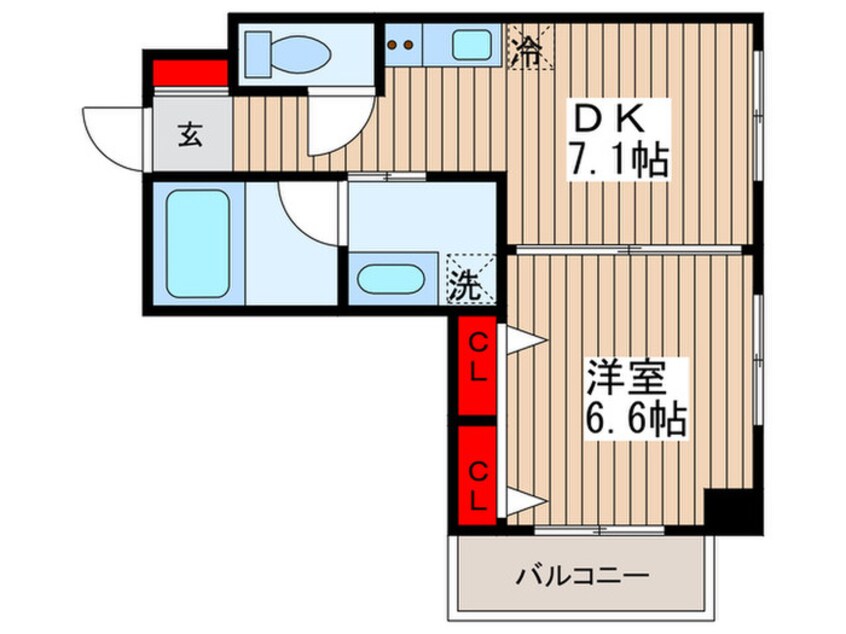 間取図 コモドール雷門