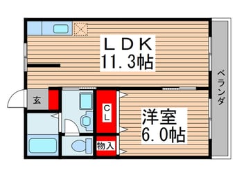 間取図 キャッスル奥戸
