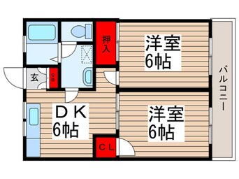 間取図 キャッスル奥戸