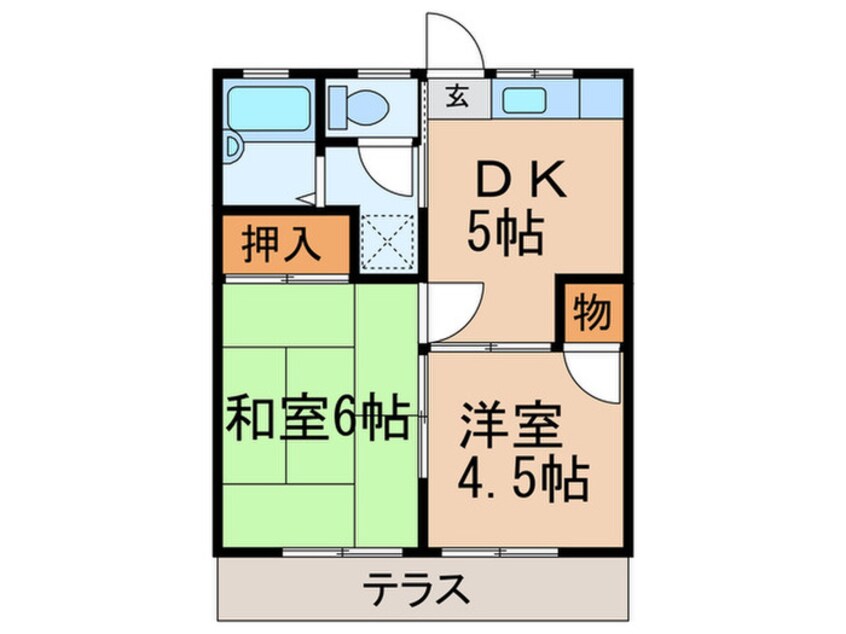 間取図 桜コ－ポ