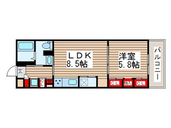 間取図 リブリ・白山ＷＥＳＴ