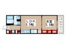 リブリ・白山ＷＥＳＴ 1LDKの間取り