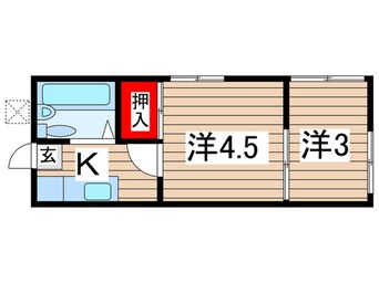 間取図 コーポ井腰