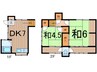 沼井邸 2DKの間取り