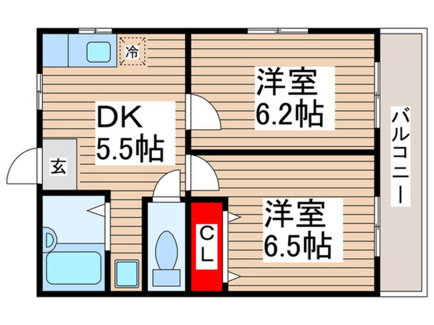 間取図 ホワイトパルデンスⅡ