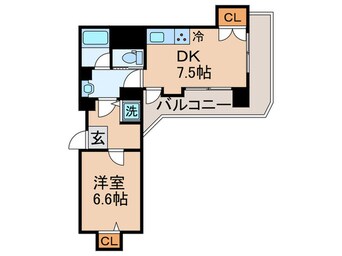 間取図 グリーンパーク第3五反野（202）