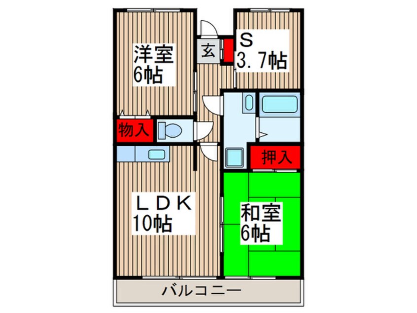 間取図 グリーンヒル