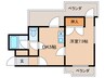 赤塚マンション 1DKの間取り