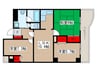 コスモロワイヤル 3LDKの間取り