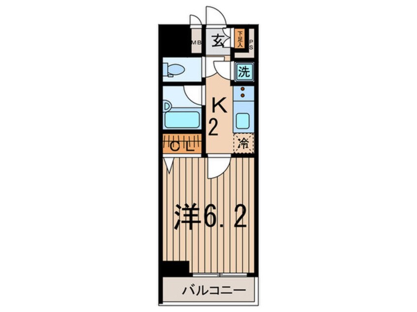 間取図 パレステュディオ渋谷WEST(1104)