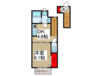 間取図 メルヴェ－ユⅡ