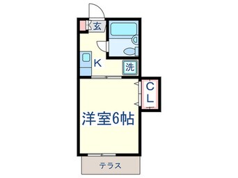 間取図 ビュ－パレーあづま