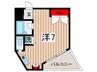アルモント 1Rの間取り