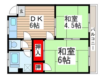 間取図 第二泉水コーポ