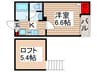 ログリア 1Kの間取り