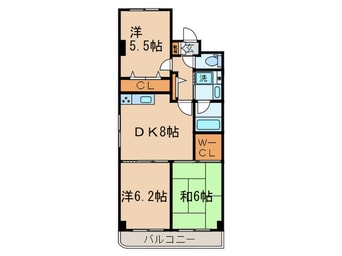間取図 ブリランテ武蔵