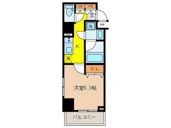 間取図 コンシェリア麻布十番（1102）