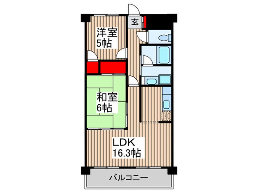 間取図 グリュンネベルクＴＡＫＡＮＯ