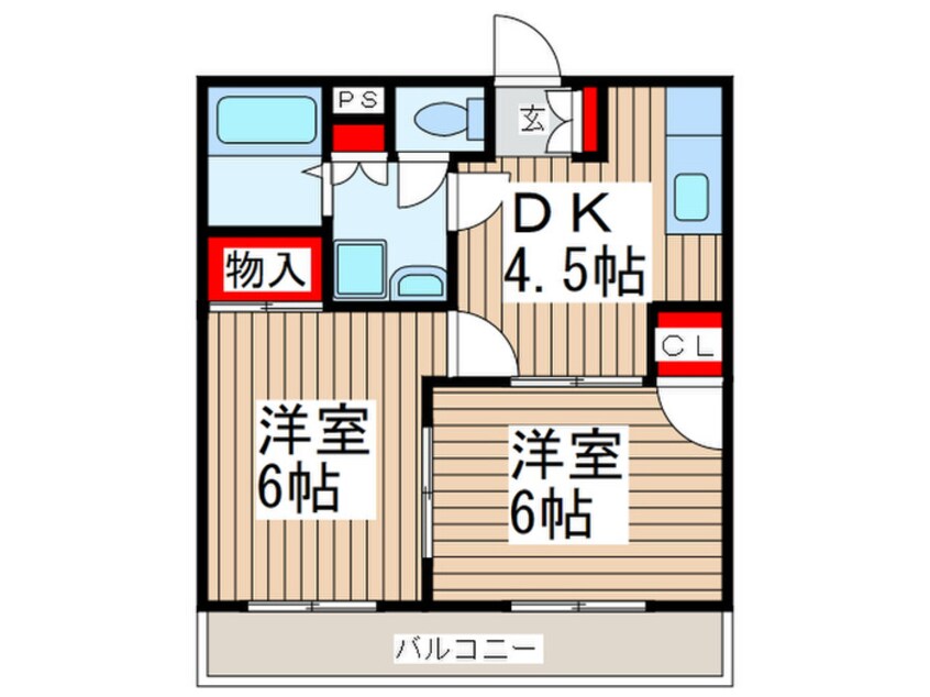 間取図 エスポワール中正