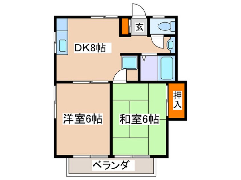 間取図 エステ－トピア長沢