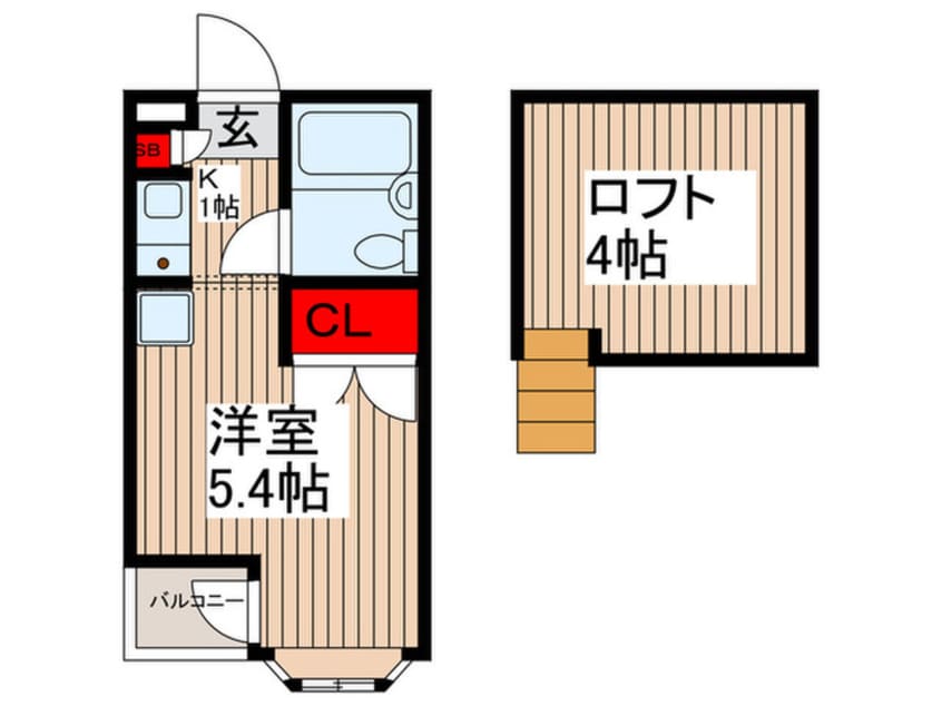 間取図 ブルーメアライ36B棟