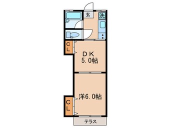 間取図 白百合荘