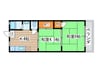エスポア－ル大川 2Kの間取り