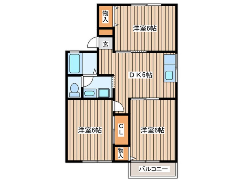 間取図 ハイツ井上B