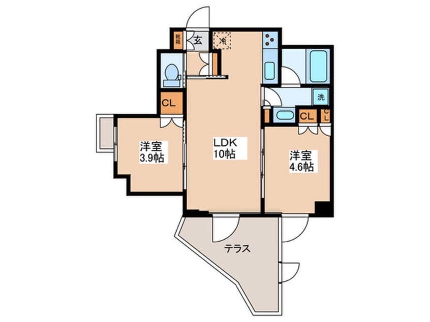 間取図 ルフォンプログレ中野坂上