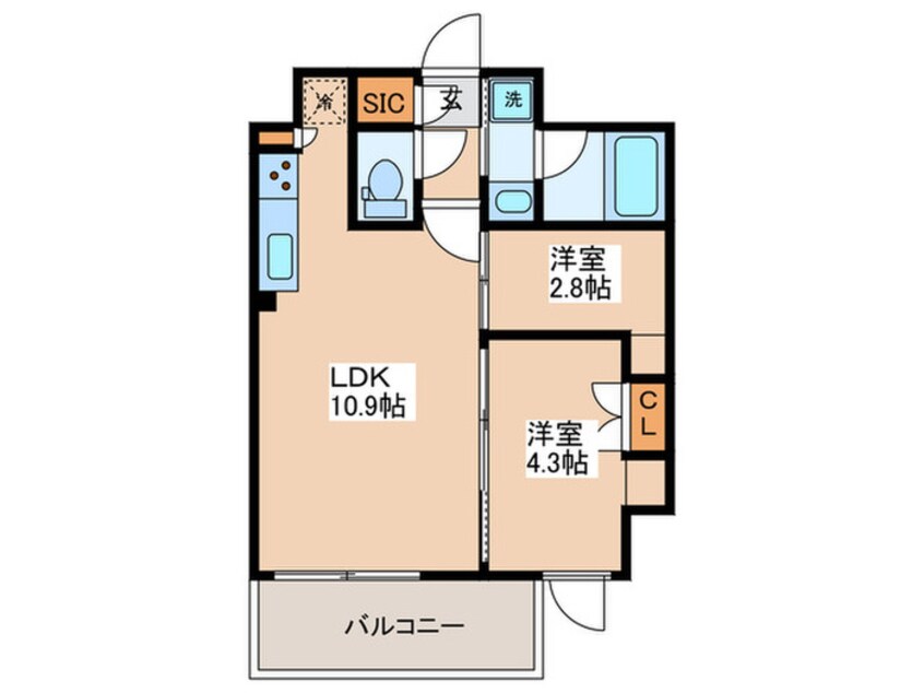 間取図 ルフォンプログレ中野坂上